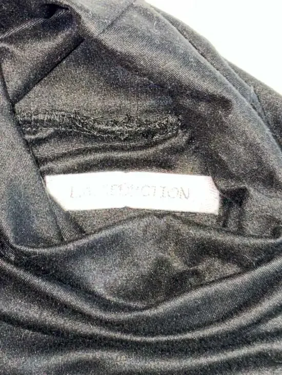 L.A. SEDUCTION Women's Black Long Sleeve Turtleneck Top - Picture 3 of 6